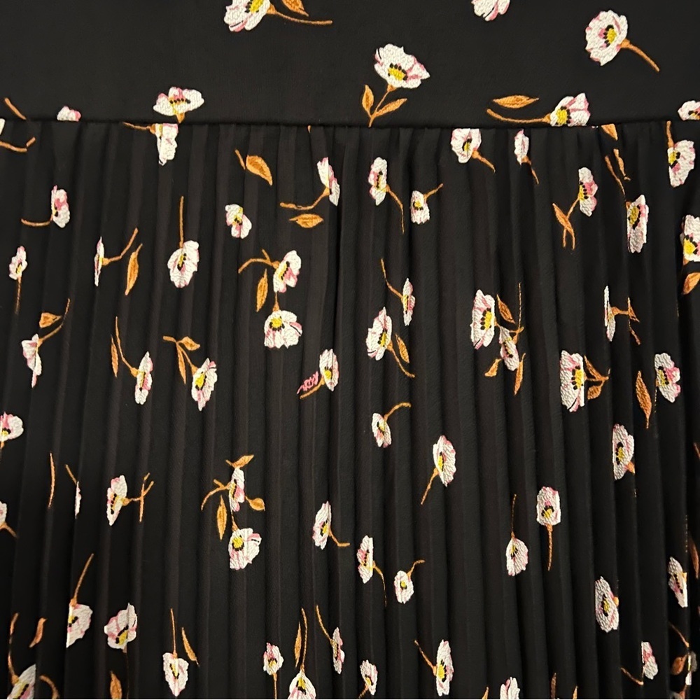 AFRM Zane Noir Spring Floral Open Back Midi Dress Size XS - Picture 14 of 15